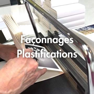 Façonnages <span>Plastifications</span>