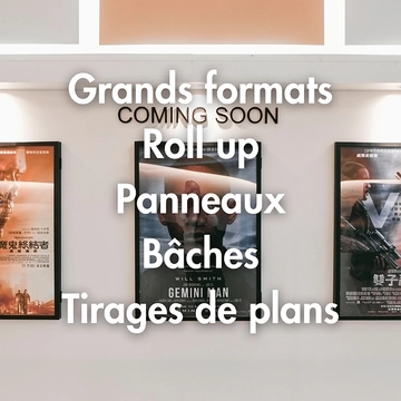 Impression tirage de plan Lyon <span>Grands formats Roll up</span> Panneaux <span>Bâches</span>