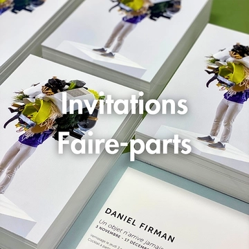 Invitations - <span>Impression faire part Lyon </span>
